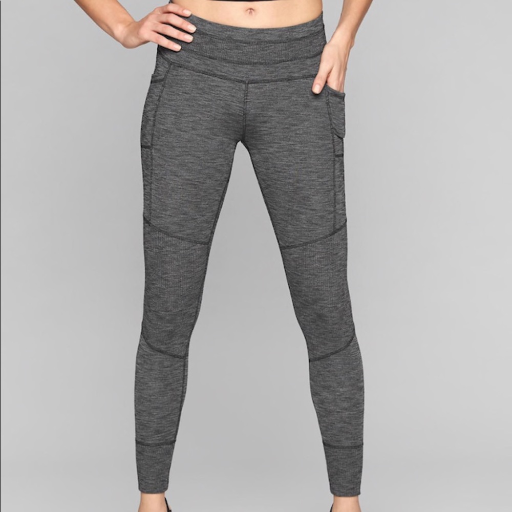 Athletes large excursion tight charcoal